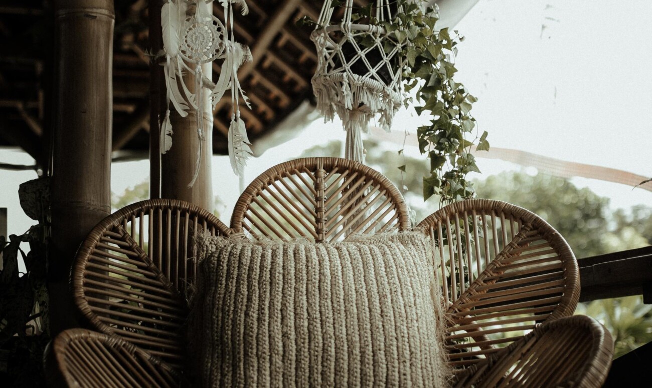 On a porch in Thailand.